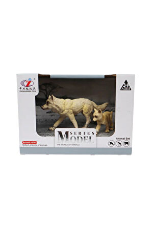 Erkek Çocuk Oyuncak Kutulu Model Kurt ve Yavrusu Kız Çocuk Eğitici Oyuncaklar