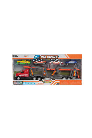 Erkek Çocuk Oyuncak Express Wheels Die Cast Metal Sürtmeli Araç Taşıyıcı Tır Kız Çocuk Eğitici Oyunc