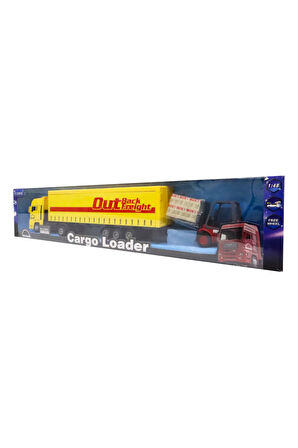 Erkek Çocuk Oyuncak Kutulu Sürtmeli Forklift ve Sarı Tır Kız Çocuk Eğitici Oyuncaklar