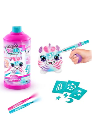 Erkek Çocuk Oyuncak Airbrush Boyanıp Yıkanabilen Mini Peluş Sürpriz Paket Kız Çocuk Eğitici Oyuncakl