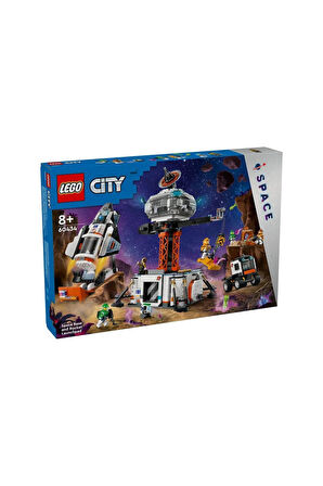 Erkek Çocuk Oyuncak 60434 LEGO® City Uzay Üssü ve Roket Fırlatma Rampası 1422 parça +8 yaş Kız Çocuk