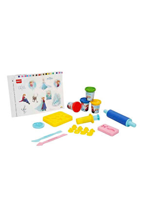 1877 Crafy Frozen Çantalı Oyun Hamuru Seti 200 g 20 Parça