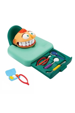 Erkek Çocuk Oyuncak 3455 Crafy Dr. Toothy Oyun Hamuru Seti 15 Parça Kız Çocuk Eğitici Oyuncaklar