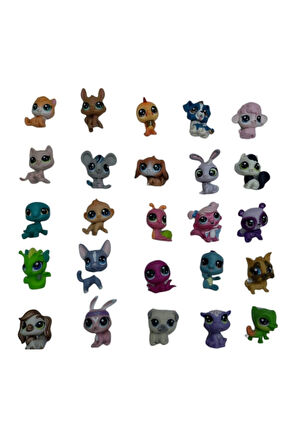 Çocuk Gelişim Oyuncaklar Minişler Pet Shop Miniş Oyuncak Karakterleri Littlest Pets Shop 4 Lü Kız Er