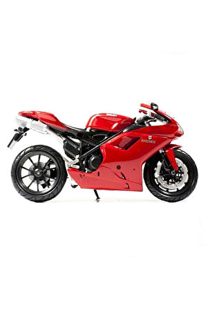 Erkek Çocuk Oyuncak 1:12 Ducati 1198 Model Motorsiklet Kız Çocuk Eğitici Oyuncaklar
