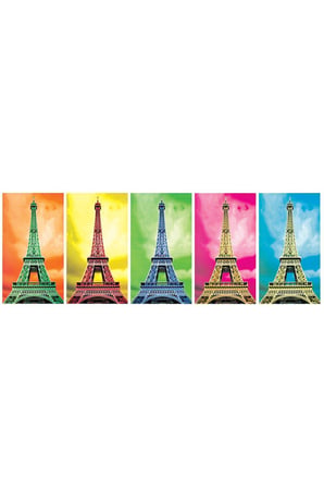 Erkek Çocuk Oyuncak 11223 KS, Pop Art Paris, 1000 Parça Panorama Puzzle Kız Çocuk Eğitici Oyuncaklar