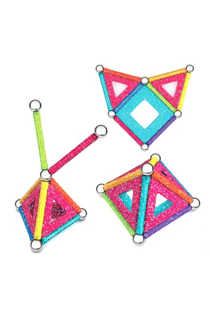 Erkek Çocuk Oyuncak Geomag Glitter Manyetik Zeka Oyunu 22 Parça Kız Çocuk Eğitici Oyuncaklar