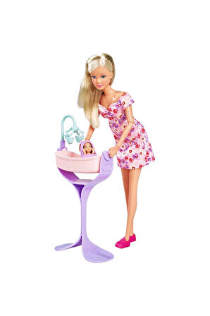 Hamile Steffi Karnı Büyüyen Bebek 29cm SMB-105733680 Kız Çocuk Erkek Çocuk Oyuncak Eğitici Oyuncakla