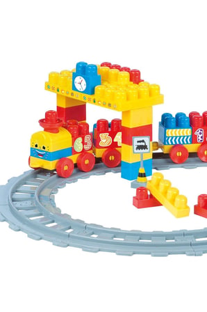 Erkek Çocuk Oyuncak 5081 Tren Yol Blok Seti 58 Parça Kız Çocuk Eğitici Oyuncaklar