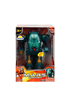 Erkek Çocuk Oyuncak M.A.R.S Sesli ve Işıklı Zırhlı Robot Kız Çocuk Eğitici Oyuncaklar