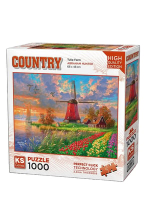 Erkek Çocuk Oyuncak KS Games Tulip Farm Puzzle 1000 Parça 20787 Kız Çocuk Eğitici Oyuncaklar