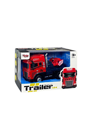 Erkek Çocuk Oyuncak KLX800-247 Sürtmeli Işıklı Müzikli 1:24 Çekici (Tır Kafası) Kız Çocuk Eğitici Oy