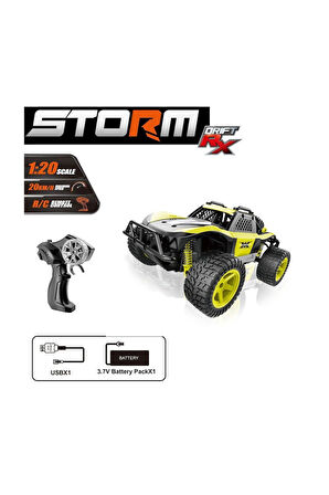 Erkek Çocuk Oyuncak SYR-66764MA Kumandalı 2.4Ghz Şarjlı 1:20 Storm Drift Araba Kız Çocuk Eğitici Oyu