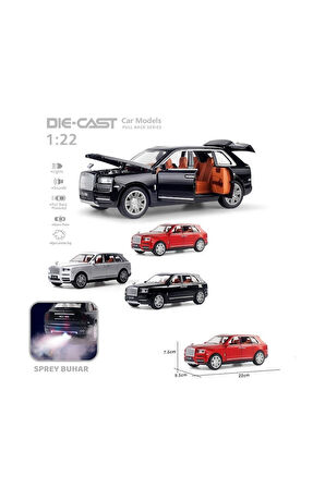 Erkek Çocuk Oyuncak HCL-506A Çek Bırak 1:22 Sesli Ve Işıklı Buharlı RR-Lüx Metal Jeep Kız Çocuk Eğit