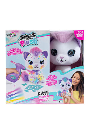 Erkek Çocuk Oyuncak Airbrush Plush Boyanıp Yıkanabilen Peluş Kedi Kız Çocuk Eğitici Oyuncaklar