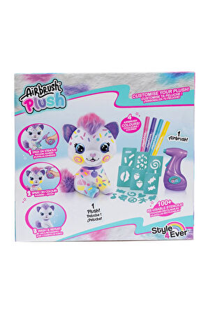 Erkek Çocuk Oyuncak Airbrush Plush Boyanıp Yıkanabilen Peluş Kedi Kız Çocuk Eğitici Oyuncaklar