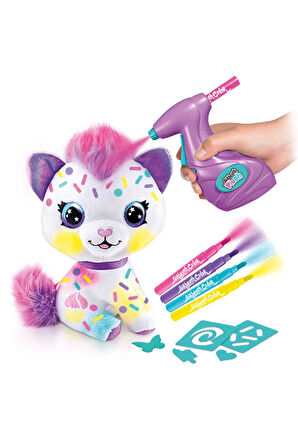 Erkek Çocuk Oyuncak Airbrush Plush Boyanıp Yıkanabilen Peluş Kedi Kız Çocuk Eğitici Oyuncaklar