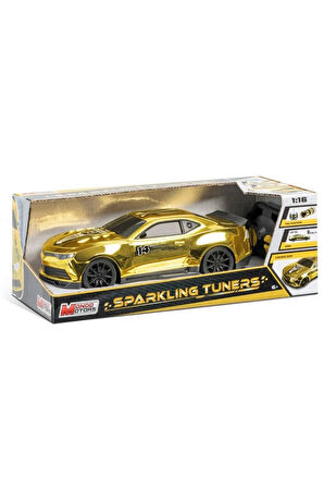 Erkek Çocuk Oyuncak Sparkling Tuners 1/16 Altın 27MHZ Kumandalı Araba Kız Çocuk Eğitici Oyuncaklar