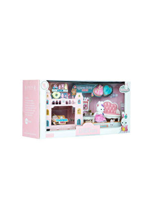 Erkek Çocuk Oyuncak Bay Dreamy Oturma Odası ve Ranzalı Mini Tavşan Oyun Seti Kız Çocuk Eğitici Oyunc