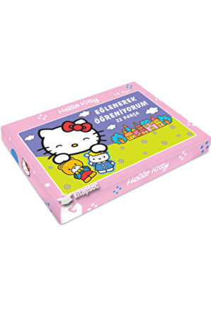 Erkek Çocuk Oyuncak Hello Kitty Eğlenerek Öğreniyorum 23 Parça Puzzle Kız Çocuk Eğitici Oyuncaklar