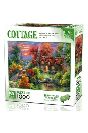 Erkek Çocuk Oyuncak KS Games Autumn at The Lake House Puzzle 1000 Parça Kız Çocuk Eğitici Oyuncaklar