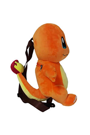 Erkek Çocuk Oyuncak Pokemon Charmander Peluş Sırt Çantası Kız Çocuk Eğitici Oyuncaklar