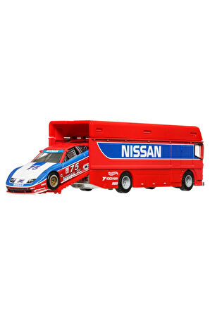 Erkek Çocuk Oyuncak Premium Team Transport Euro Hauler & 94 Nissan 300 ZX GTS HRV44 Kız Çocuk E