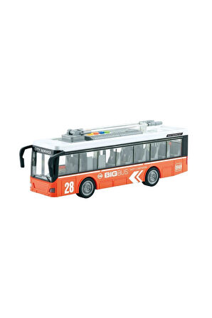 Erkek Çocuk Oyuncak WY911A-B Sesli ve Işıklı Elektrikli Otobüs Troleybüs 1:16 -Vardem Kız Çocuk Eğit