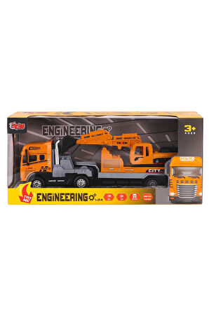 Erkek Çocuk Oyuncak KLX800-241-42-43-44 Işıklı Müzikli İnşaat Tırı 1:24 -Vardem Oyuncak Kız Çocuk Eğ