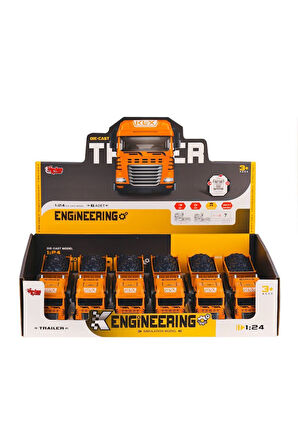 Erkek Çocuk Oyuncak KLX800-246 Işıklı Müzikli Dorseli Tır 1:24 Kız Çocuk Eğitici Oyuncaklar
