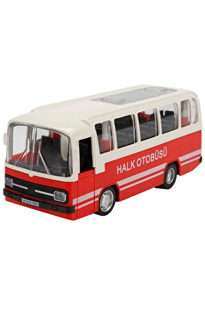 Erkek Çocuk Oyuncak Maxx Wheels Sesli ve Işıklı Nostaljik Halk Otobüsü 15cm S00003097 - 1adet fiyatı