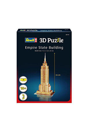 Erkek Çocuk Oyuncak 00119 Revell 3D Puzzle Empire State Binası 24 parça Kız Çocuk Eğitici Oyuncaklar