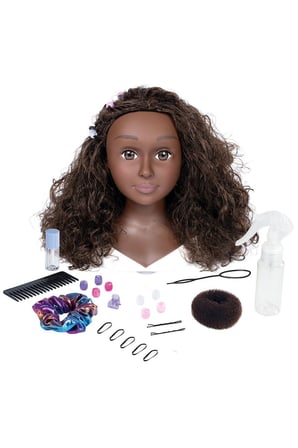 Erkek Çocuk Oyuncak 7600320318 Afro Stil Bebek Başı Güzellik Seti Kız Çocuk Eğitici Oyuncaklar