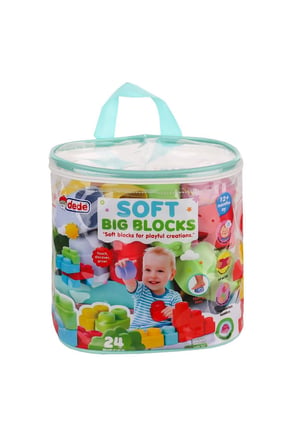 Erkek Çocuk Oyuncak 04008 Yumuşak Big Bloklar Çanta 24 Parça Kız Çocuk Eğitici Oyuncaklar