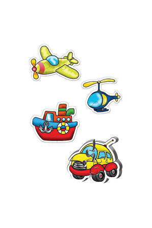 Erkek Çocuk Oyuncak 12003 KS Baby Puzzle - Ulaşım Araçları / 15 Parça Puzzle / +2 yaş Kız Çocuk Eğit