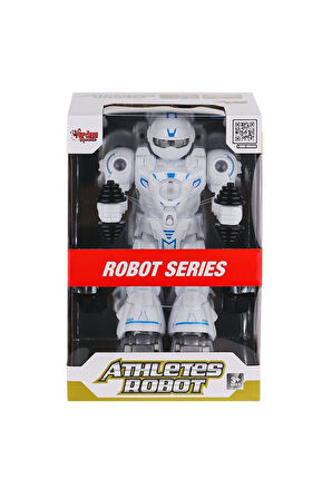 Erkek Çocuk Oyuncak DF-6026 Işıklı ve Müzikli Hareketli Atletik Sporcu Robot -Vardem Oyuncak Kız Çoc