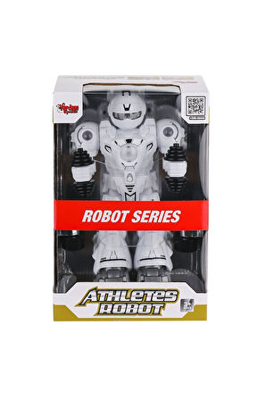 Erkek Çocuk Oyuncak DF-6026 Işıklı ve Müzikli Hareketli Atletik Sporcu Robot -Vardem Oyuncak Kız Çoc