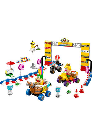 Erkek Çocuk Oyuncak Super Mario: Mario Kart Baby Peach ve Grand Prix Seti Yarış Oyuncağı 72036 Kız Ç