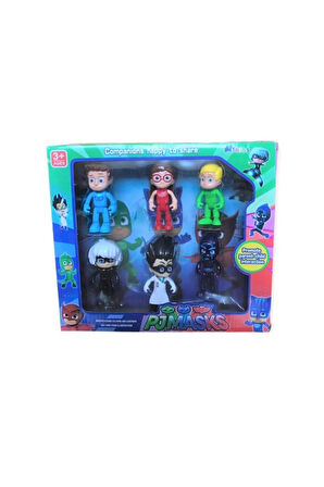 Çocuk Gelişim Oyuncaklar Pjmasks 6'lı Pijamaskeliler Figür Seti Kız Erkek Çocuk Oyuncak