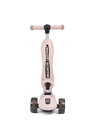 Erkek Çocuk Oyuncak Smart Oturaklı 3 Tekerlekli Işıklı Scooter Bebe Somon Kız Çocuk Eğitici Oyuncakl