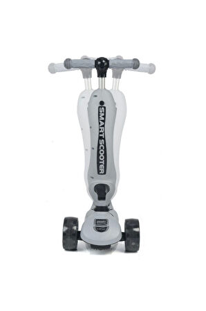 Erkek Çocuk Oyuncak Smart Oturaklı 3 Tekerlekli Işıklı Scooter Bebe Gri Kız Çocuk Eğitici Oyuncaklar