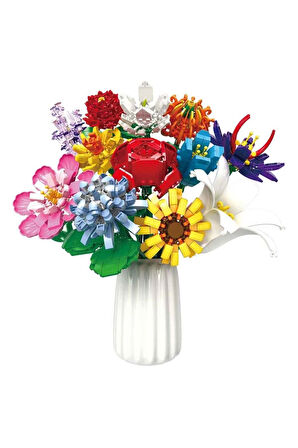 Erkek Çocuk Oyuncak S00004699 FLOWER SET RENKLİ VE ÇEŞİTLİ ÇİÇEK BUKET Kız Çocuk Eğitici Oyuncaklar