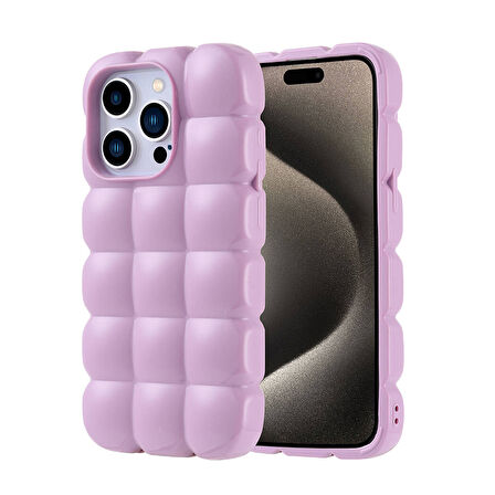 Forzacase iPhone 15 Pro uyumlu Candy Serisi Darbeye Dayanıklı Parlak Esnek Silikon Kılıf