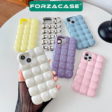 Forzacase iPhone 15 Pro uyumlu Candy Serisi Darbeye Dayanıklı Parlak Esnek Silikon Kılıf
