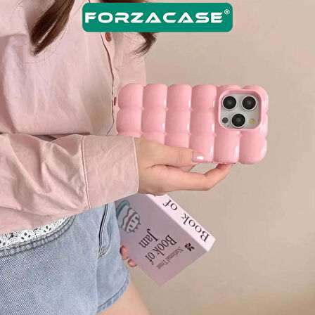 Forzacase iPhone 15 Pro uyumlu Candy Serisi Darbeye Dayanıklı Parlak Esnek Silikon Kılıf