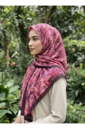 Müslüm, Floral Çiçek Desenli Bürümcük Şal – Zarif, Kaymaz, Terletmez ve Rahat Kullanım 75 x 200 cm