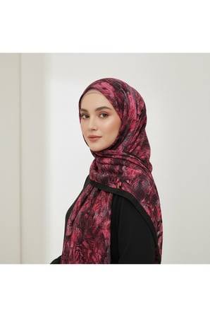 Müslüm, Floral Çiçek Desenli Bürümcük Şal – Zarif, Kaymaz, Terletmez ve Rahat Kullanım 75 x 200 cm