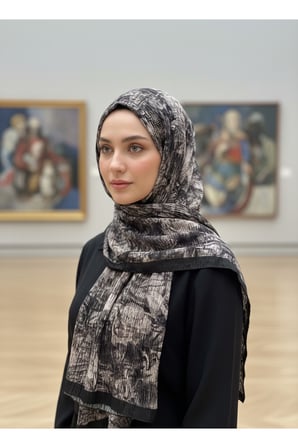 Müslüm, Floral Çiçek Desenli Bürümcük Şal – Zarif, Kaymaz, Terletmez ve Rahat Kullanım 75 x 200 cm
