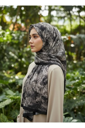 Müslüm, Floral Çiçek Desenli Bürümcük Şal – Zarif, Kaymaz, Terletmez ve Rahat Kullanım 75 x 200 cm