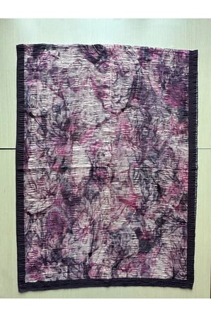Müslüm, Floral Çiçek Desenli Bürümcük Şal – Zarif, Kaymaz, Terletmez ve Rahat Kullanım 75 x 200 cm